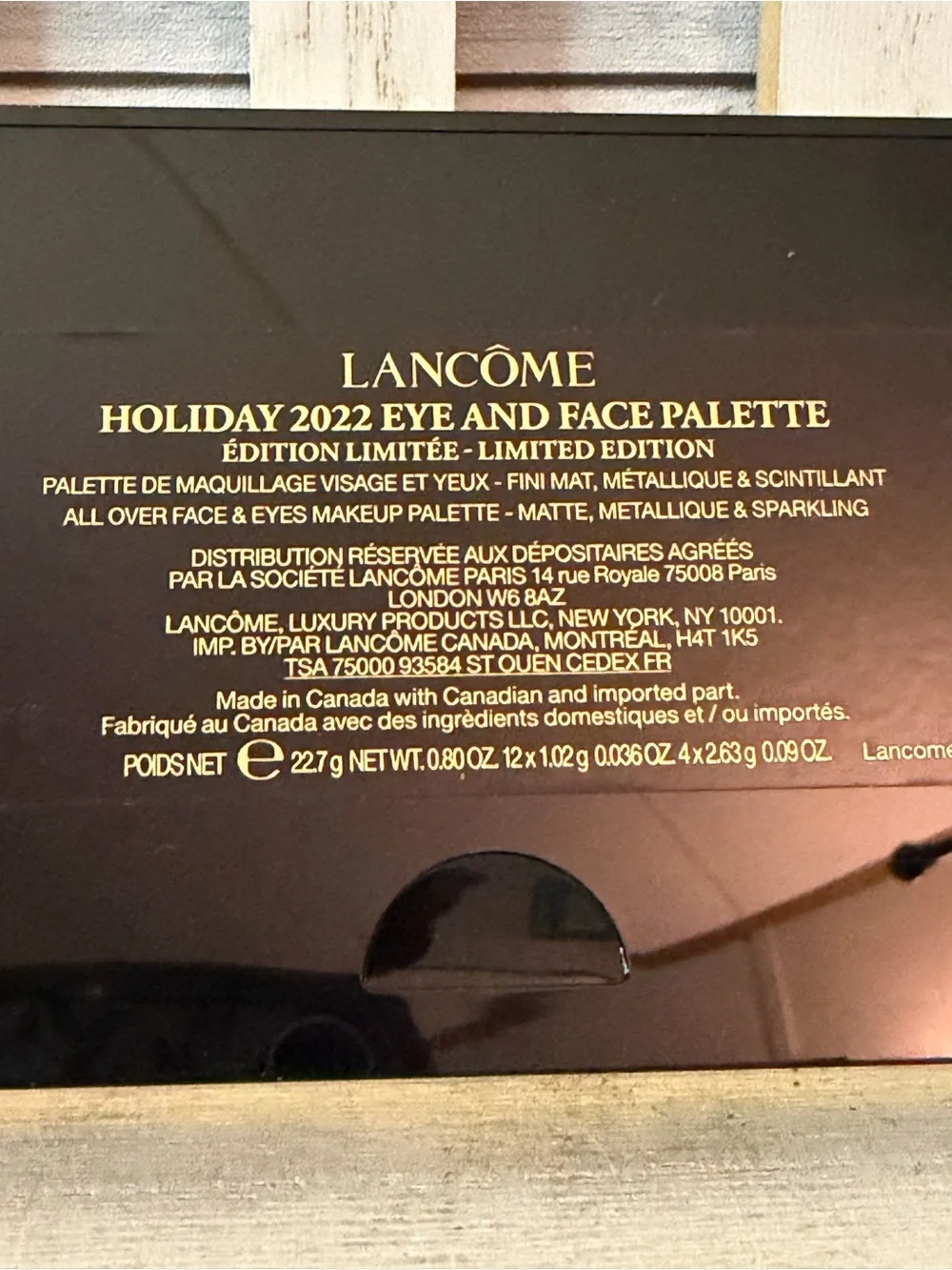 LANCOME Holiday 2022 Eye And Face Palette Limited Edition Makeup Shadow Blush